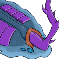 Male Purple Horned Tidewatcher