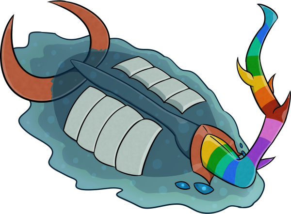 Male Rainbow Horned Tidewatcher