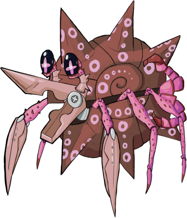 Female Pink Long-Nosed Wheel Crab