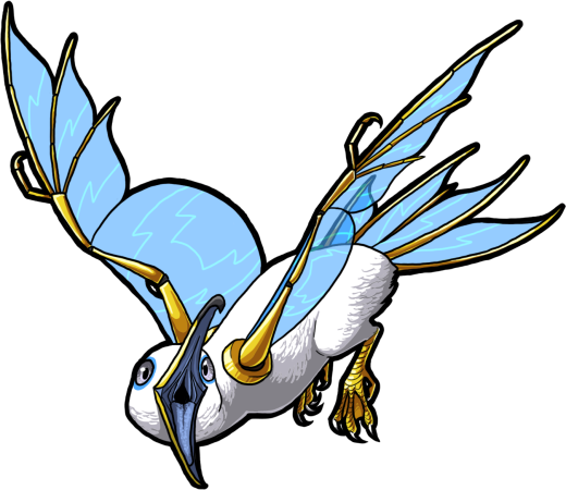 Male Blue Glass-Winged Mew