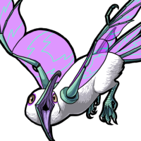 Female Purple Glass-Winged Mew
