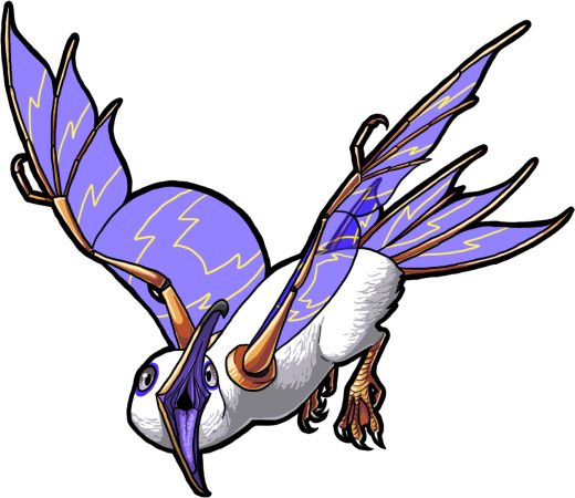 Male Sapphire Glass-Winged Mew