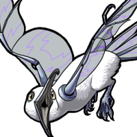 Female Silver Glass-Winged Mew